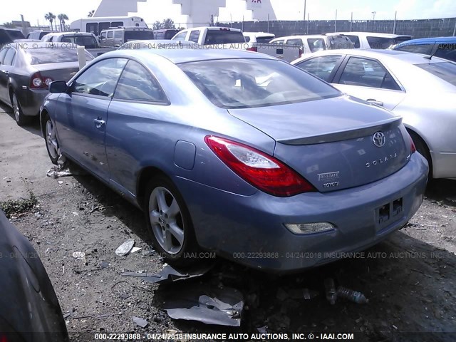 4T1CA30P28U146053 - 2008 TOYOTA CAMRY SOLARA SE/SLE/SPORT Light Blue photo 3