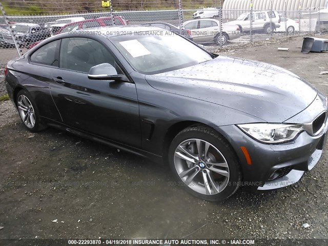 WBA3R5C58GK371183 - 2016 BMW 435 XI GRAY photo 1