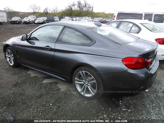 WBA3R5C58GK371183 - 2016 BMW 435 XI GRAY photo 3