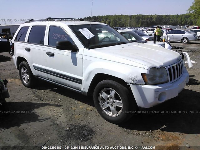 1J4GS48K15C682988 - 2005 JEEP GRAND CHEROKEE LAREDO/COLUMBIA/FREEDOM 白色 照片 1