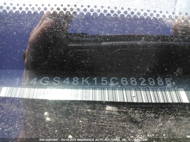 1J4GS48K15C682988 - 2005 JEEP GRAND CHEROKEE LAREDO/COLUMBIA/FREEDOM 白色 照片 9