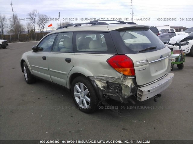 4S4BP61C677320131 - 2007 SUBARU LEGACY OUTBACK 2.5I GOLD photo 3