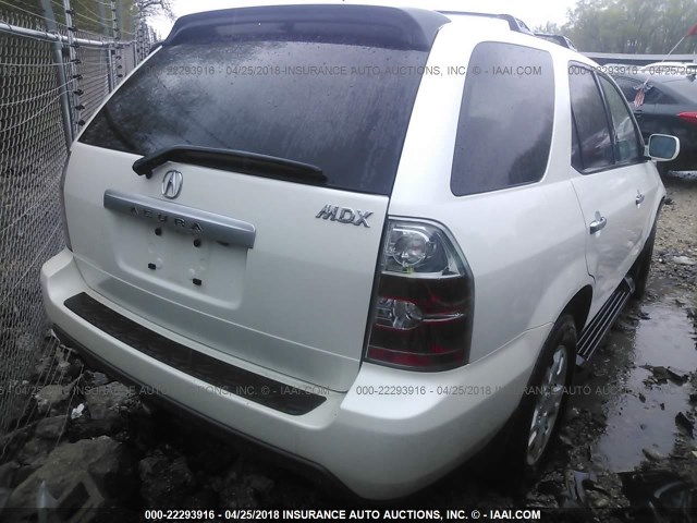 2HNYD18855H539492 - 2005 ACURA MDX TOURING WHITE photo 4