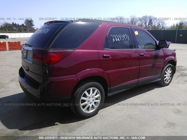 3G5DA03L16S603455 - 2006 BUICK RENDEZVOUS CX/CXL BURGUNDY photo 4