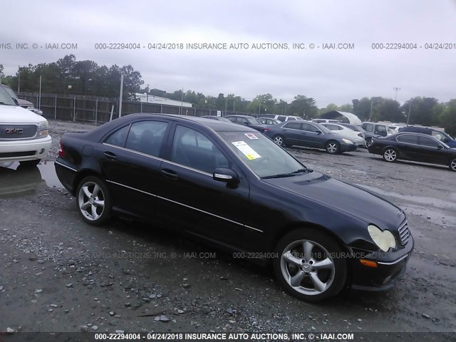 WDBRF52H36A889366 - 2006 MERCEDES-BENZ C GENERATION 2006 230 BLACK photo 1