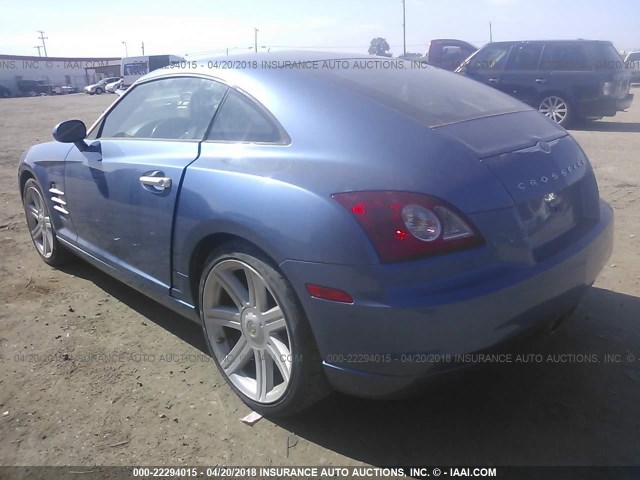 1C3AN69L75X038740 - 2005 CHRYSLER CROSSFIRE LIMITED BLUE photo 3