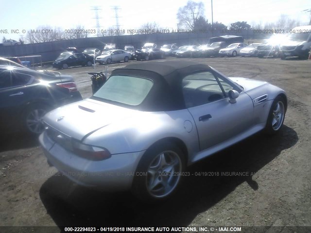 WBSCK9344YLC93028 - 2000 BMW M ROADSTER SILVER photo 4