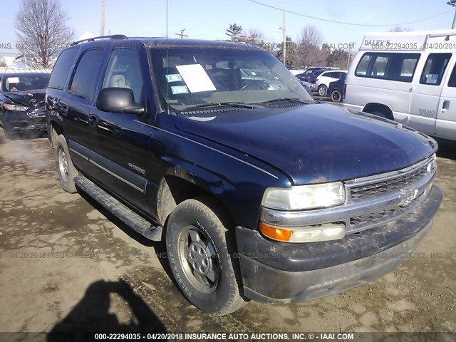 1GNEC13Z33R142623 - 2003 CHEVROLET TAHOE C1500 BLUE photo 1