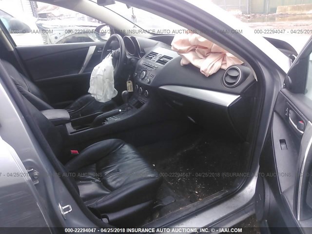 JM1BL1W54C1513033 - 2012 MAZDA 3 S GRAY photo 5