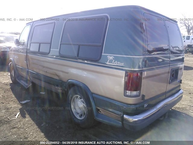 1FDEE14H7THB51822 - 1996 FORD ECONOLINE E150 VAN GREEN photo 3