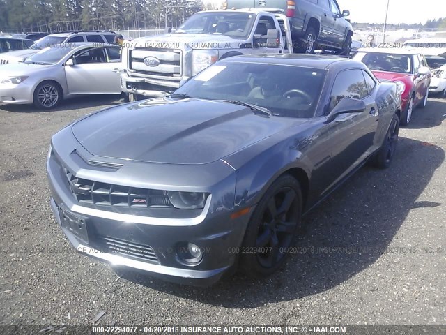 2G1FT1EW4A9214364 - 2010 CHEVROLET CAMARO SS Gris foto 2