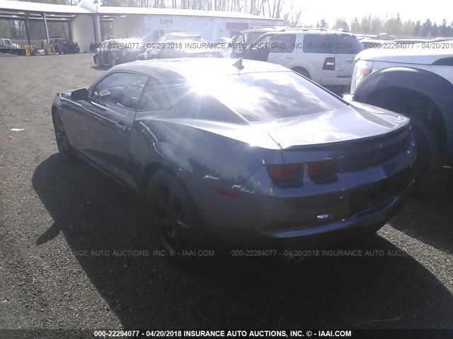 2G1FT1EW4A9214364 - 2010 CHEVROLET CAMARO SS Gris foto 3