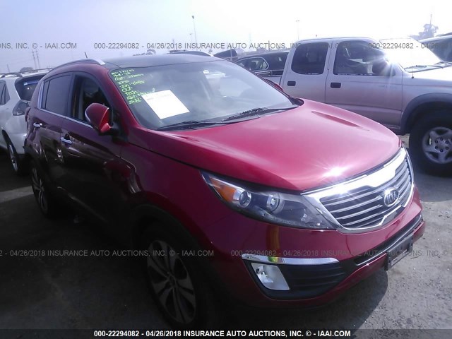 KNDPC3A2XB7132393 - 2011 KIA SPORTAGE EX/SX RED photo 1