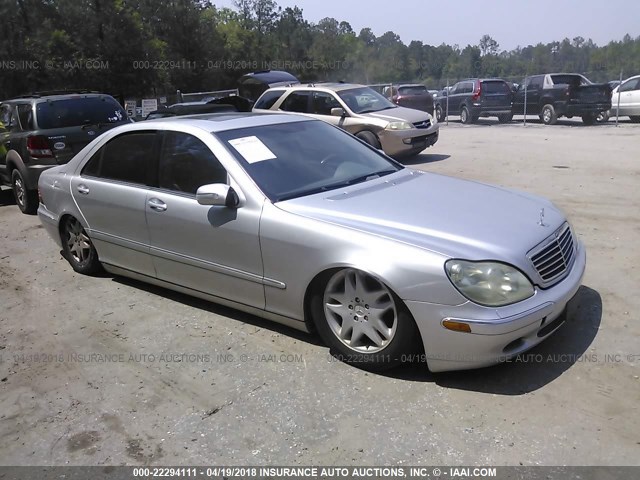 WDBNG70J72A292938 - 2002 MERCEDES-BENZ S 430 SILVER photo 1