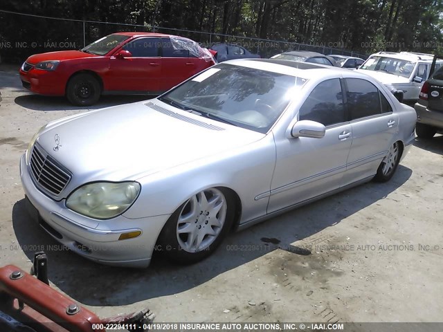 WDBNG70J72A292938 - 2002 MERCEDES-BENZ S 430 SILVER photo 2