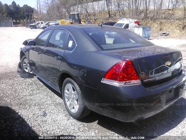 2G1WB5E3XF1128448 - 2015 CHEVROLET IMPALA LIMITED LT GRAY photo 3