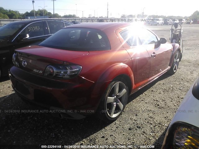 JM1FE173970213654 - 2007 MAZDA RX8 წითელი ფოტო 4