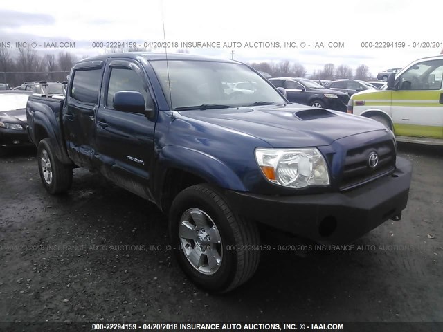 5TELU42N36Z149674 - 2006 TOYOTA TACOMA DOUBLE CAB ლურჯი ფოტო 1
