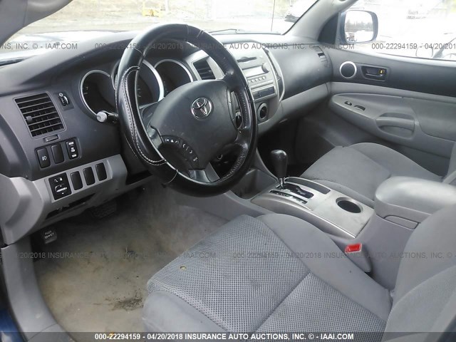 5TELU42N36Z149674 - 2006 TOYOTA TACOMA DOUBLE CAB ლურჯი ფოტო 5