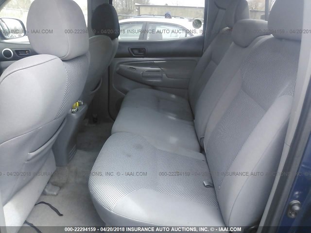 5TELU42N36Z149674 - 2006 TOYOTA TACOMA DOUBLE CAB ლურჯი ფოტო 8