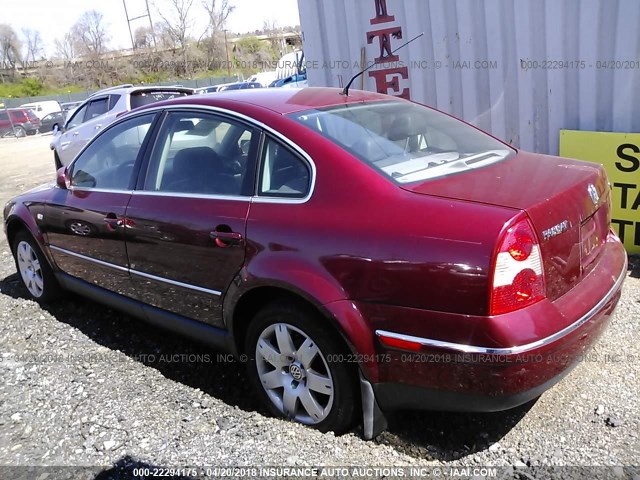 WVWRH63B03P042227 - 2003 VOLKSWAGEN PASSAT GLX 红色 照片 3