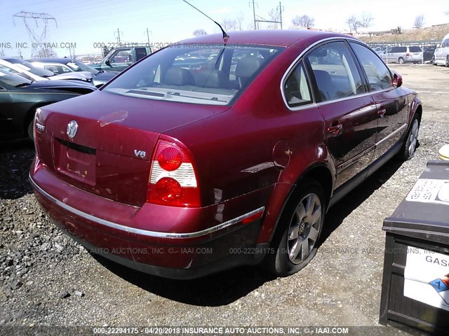 WVWRH63B03P042227 - 2003 VOLKSWAGEN PASSAT GLX 红色 照片 4