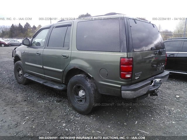 1FMPU16LX1LA45159 - 2001 FORD EXPEDITION XLT GREEN photo 3