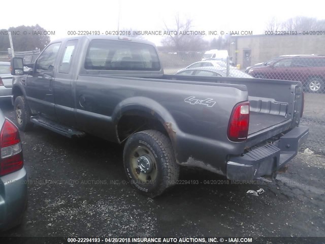 1FTSX21R19EB28521 - 2009 FORD F250 SUPER DUTY GRAY photo 3