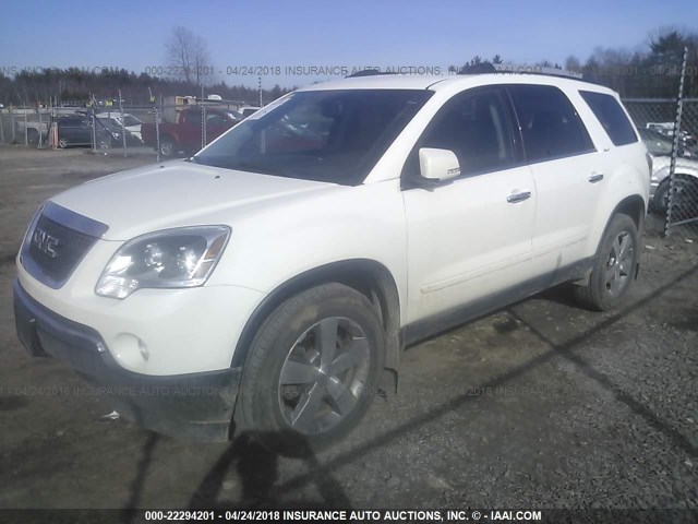 1GKKVRED0BJ389914 - 2011 GMC ACADIA SLT-1 Blanco foto 2