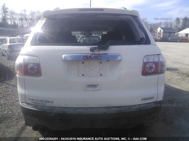 1GKKVRED0BJ389914 - 2011 GMC ACADIA SLT-1 Blanco foto 6