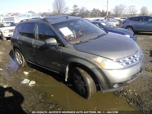 JN8AZ08T03W101294 - 2003 NISSAN MURANO SL/SE GRAY photo 1