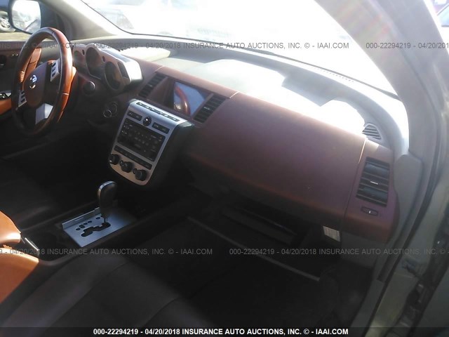 JN8AZ08T03W101294 - 2003 NISSAN MURANO SL/SE GRAY photo 5