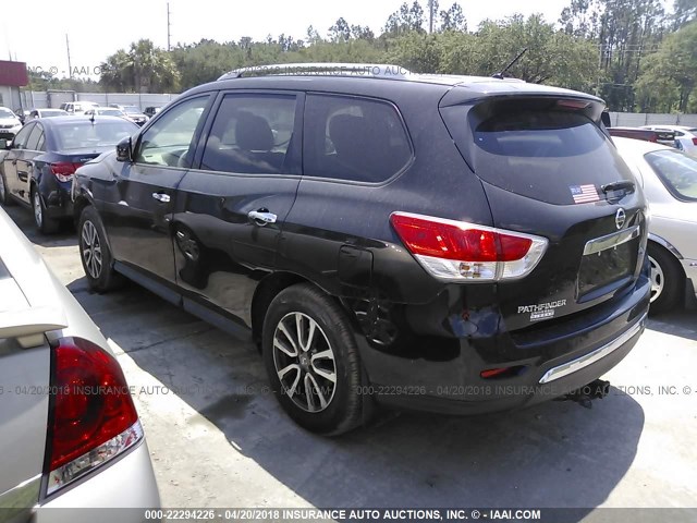 5N1AR2MN2FC644873 - 2015 NISSAN PATHFINDER S/SV/SL/PLATINUM BLACK photo 3