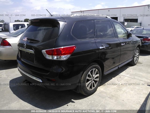 5N1AR2MN2FC644873 - 2015 NISSAN PATHFINDER S/SV/SL/PLATINUM 黑色 照片 4