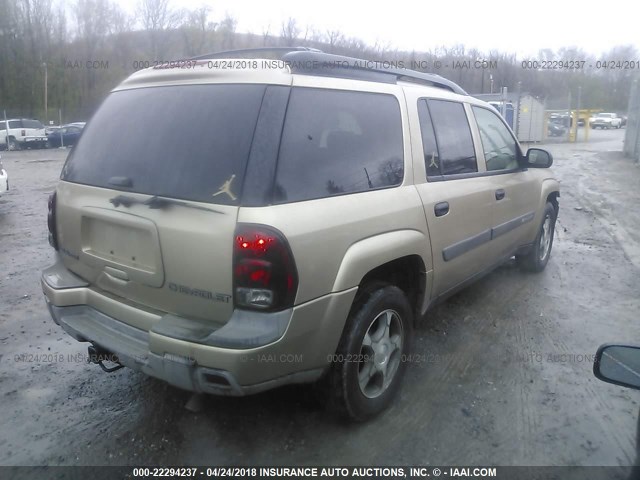 1GNET16S146228871 - 2004 CHEVROLET TRAILBLAZER EXT LS/EXT LT GOLD photo 4