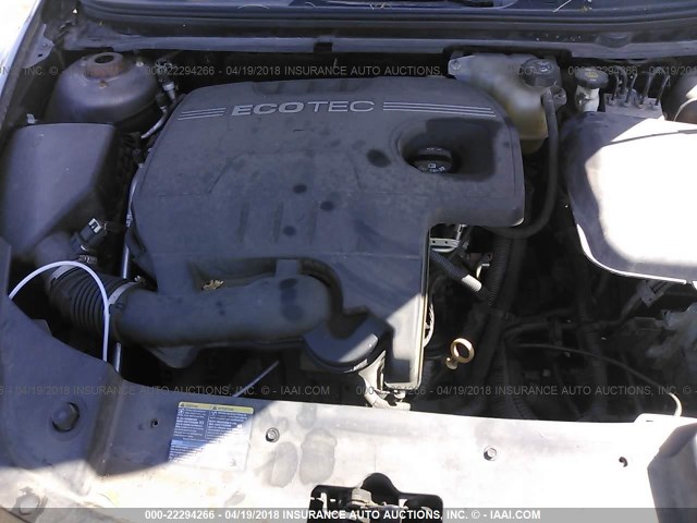 1G1ZC5E05AF189322 - 2010 CHEVROLET MALIBU 1LT 棕色 照片 10