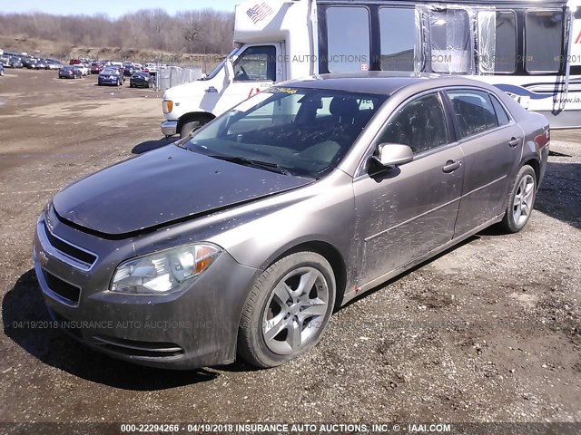 1G1ZC5E05AF189322 - 2010 CHEVROLET MALIBU 1LT 棕色 照片 2