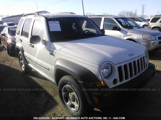 1J4GL48K66W236395 - 2006 JEEP LIBERTY SPORT WHITE photo 1