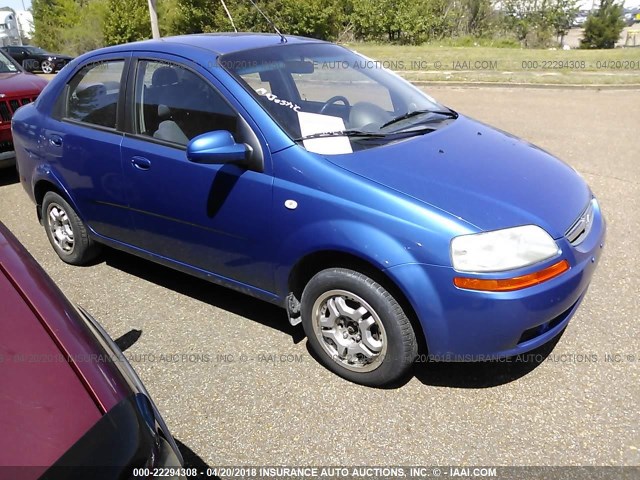 KL1TG56656B617836 - 2006 CHEVROLET AVEO LT BLUE photo 1