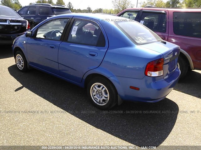 KL1TG56656B617836 - 2006 CHEVROLET AVEO LT BLUE photo 3