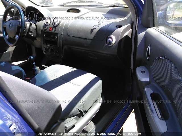 KL1TG56656B617836 - 2006 CHEVROLET AVEO LT BLUE photo 5