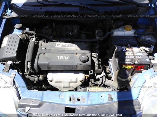 KL1TG56656B617836 - 2006 CHEVROLET AVEO LT BLUE photo 6