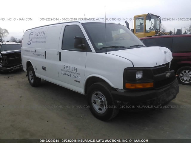 1GCGG25VX61230092 - 2006 CHEVROLET EXPRESS G2500  WHITE photo 1