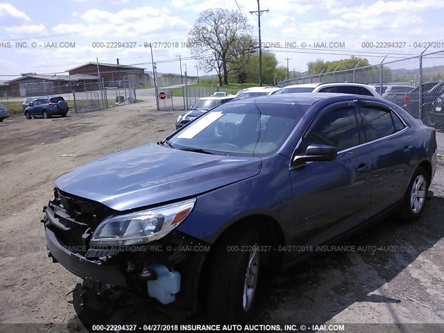 1G11B5SL9EF198867 - 2014 CHEVROLET MALIBU LS 蓝色 照片 2