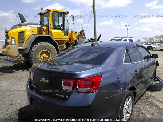 1G11B5SL9EF198867 - 2014 CHEVROLET MALIBU LS 蓝色 照片 4