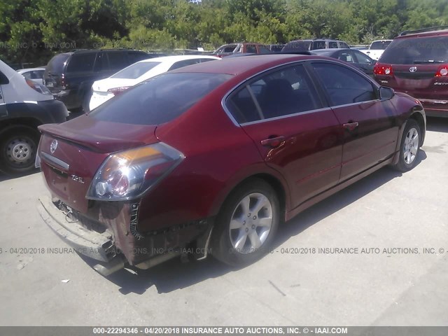 1N4AL21E08C140258 - 2008 NISSAN ALTIMA 2.5/2.5S RED photo 4