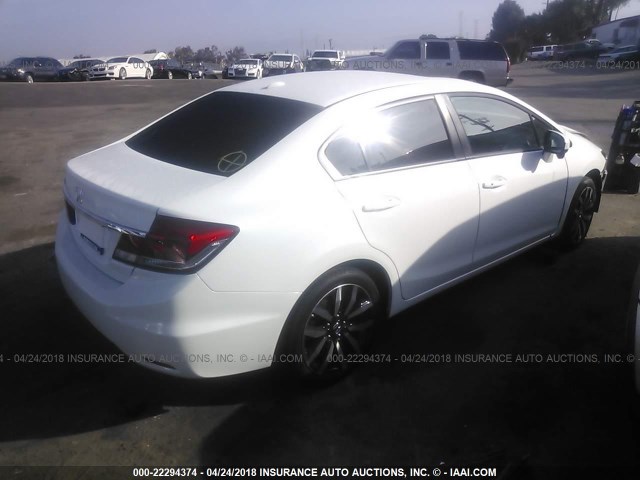 19XFB2F91FE219412 - 2015 HONDA CIVIC EXL თეთრი ფოტო 4
