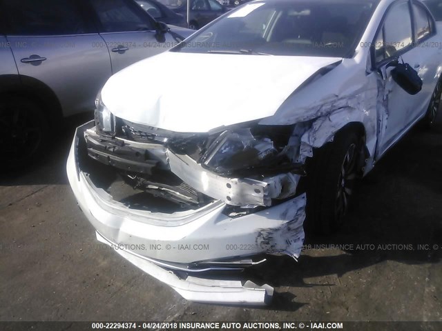 19XFB2F91FE219412 - 2015 HONDA CIVIC EXL თეთრი ფოტო 6