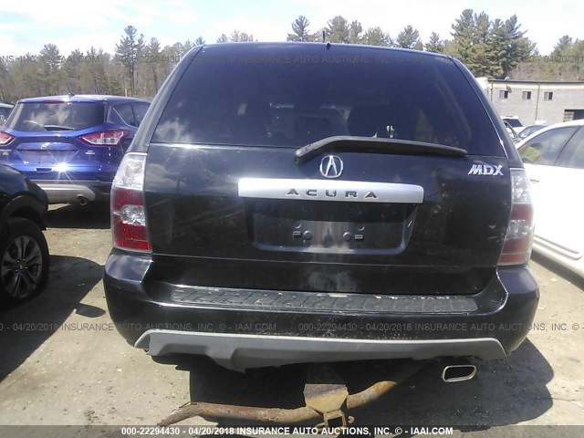 2HNYD189X6H513531 - 2006 ACURA MDX TOURING BLACK photo 6