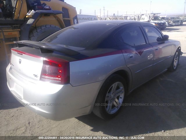 2B3KA53H36H316082 - 2006 DODGE CHARGER R/T SILVER photo 4